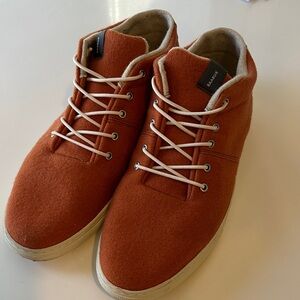BAABUK Men's Orange Wool Blend Boots